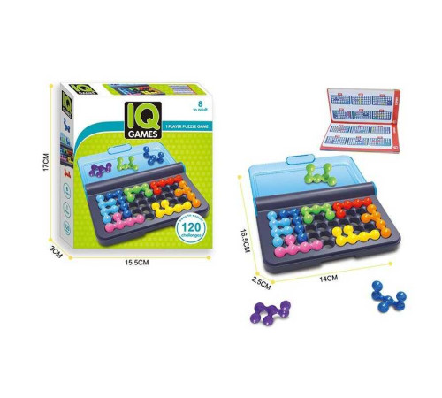 Логічна гра 888 (96/2) 120 рівнів, книжечка із завданнями, в коробці