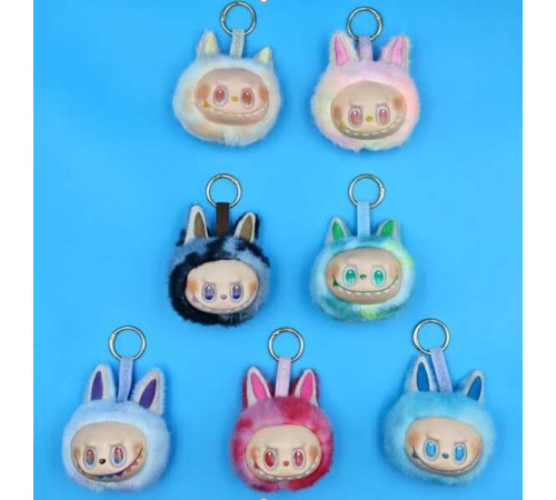 М`яка іграшка-брелок M 19800 (720) ЦІНА ЗА 1 ШТУКУ, висота голови героя 9.5 см, світло, пісня англійською, карабін, ВИДАЄТЬСЯ МІКС