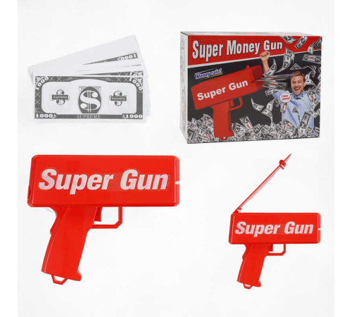 Пістолет для грошей 85169 (48) на батарейках, імітовані гроші, в коробці – в наличии! Купите сейчас у KAZKOVA