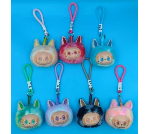 М`яка іграшка-брелок M 19801 (720) ЦІНА ЗА 1 ШТУКУ, висота голови героя 9 см, карабін, ремінець для носіння на руці, ВИДАЄТЬСЯ МІКС