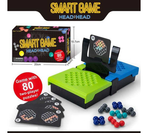 Логічна гра 168-1 (96) 2 гравці, 40 карток, 16 елементів, поле для гри, в коробці