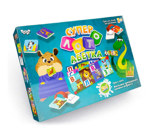 гр Гра "Суперлото Абетка" СЛА-01U укр.. (10) "Danko Toys" гр Гра "Суперлото Абетка" СЛА-01U укр.. (10) "Danko Toys"