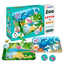 гр Гра настільна розвиваюча ME5032-21 EN "Лото+мемо Зоопарк" (60) "Ludum"