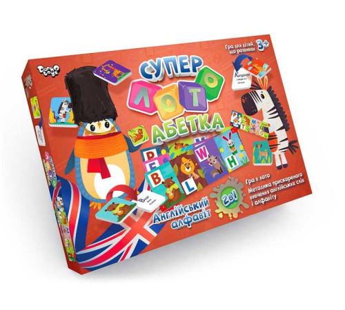 гр Гра "Суперлото Абетка" СЛА-01UЕ (10) "Danko Toys" гр Гра "Суперлото Абетка" СЛА-01UЕ (10) "Danko Toys"