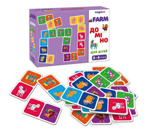 гр Гра настільна розвиваюча ME5032-22 EN "Доміно Тварини" (60) "Ludum", в коробці – в наличии! Купите сейчас у KAZKOVA