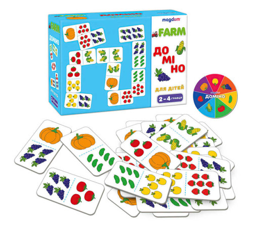 гр Гра настільна ME5032-23 EN "Доміно. Фрукти-овочі" (60) "Ludum", 29 фішок, в коробці – в наличии! Купите сейчас у KAZKOVA