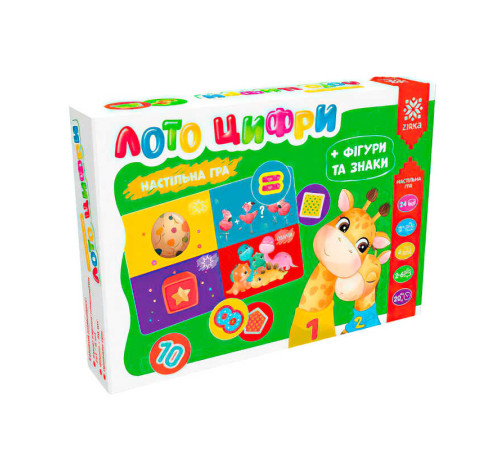 гр Гра Лото цифри + фігури , знаки та асоціаціі 129233 (5) "Ранок"