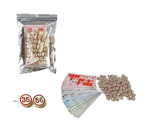 Лото K 9070 A (96/2) 90 фішок, 48 карток, в пакеті