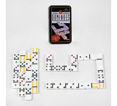 Доміно C 60297 (24) 28 штук, металева коробка, у коробці