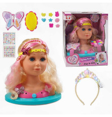 Манекен для зачісок YL 888 D-1 (8) манекен для зачісок та макіяжу, світловий ефект, з аксесуарами, в коробці