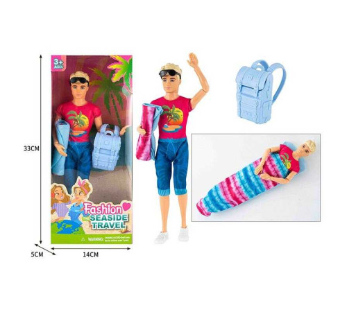 Лялька ST 55669-18 (120/2) висота 30 см, спальний мішок, рюкзак, окуляри, в коробці – в наличии! Купите сейчас у KAZKOVA