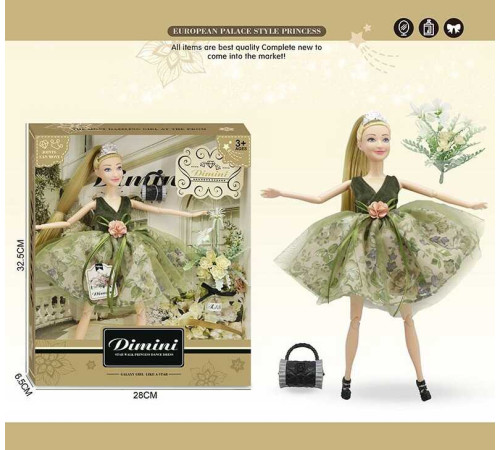 Лялька DMN 06 B (48/2) висота 30 см, зйомне взуття, аксесуари, в коробці