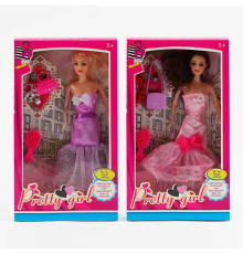 Лялька DYBB 16 (120/2) 2 види, висота 30 см, аксесуари, щітка для волосся, в коробці