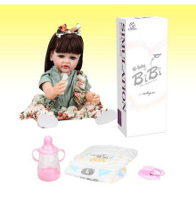 Лялька XBY 5526 (12) висота 52 см, гумова, пляшечка, памперс, соска, в коробці
