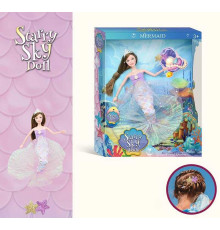 Лялька SK 050 B (48/2) "Русалонька", висота 31см, корона, зажимчик для волосся, знімний одяг та взуття, в коробці