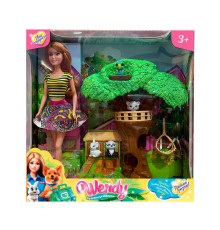 Лялька 58433 (6) "Wendy", “Рятівниця тварин”, висота 30 см, декорації, фігурки тварин, в коробці