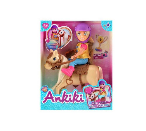 Лялька з аксесуарами 606009 (72) висота ляльки - 13 см, шарнірні суглоби, кінь, амуніція для коня, в коробці – в наличии! Купите сейчас у KAZKOVA