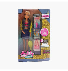 Лялька 616081 A (48) висота ляльки - 30 см, шарнірні суглоби, прошите волосся, гумова знімна голова, аксесуари, в коробці