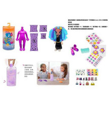 Лялька DK 152 (240/2) 15 см, лялька-сюрприз, аксесуари, взуття, наліпки, у тубі