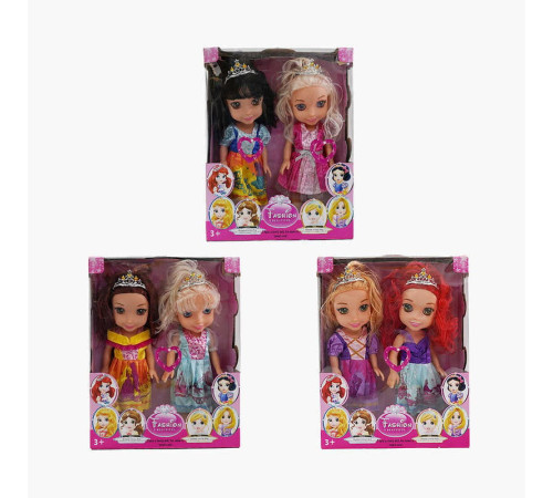 Набір ляльок K 065 X-2 (36/2) 2 ляльки, принцеси, музичний чіп, висота 32 см, в коробці, ВИДАЄТЬСЯ МІКС ВИДІВ