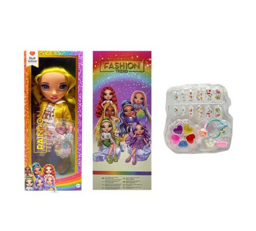 Лялька TK 2027 (72/2) висота 32см, пісня англійською, знімний одяг та взуття,накладні нігті, каблучка, заколка, резинка, блиск для губ, в коробці