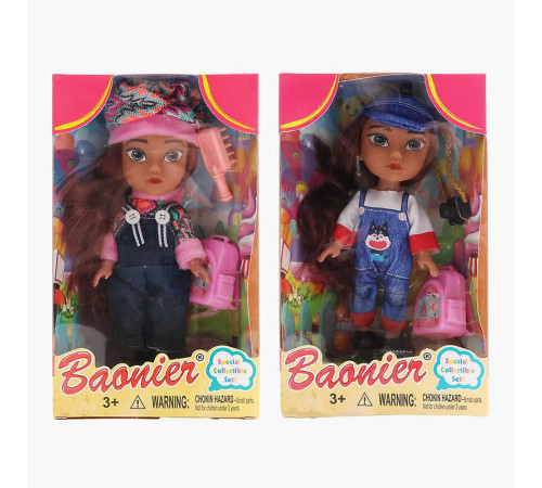 Лялька JJ 8754-48 (192/2) 2 види, 16 см, знімне взуття, аксесуари, в коробці