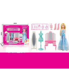 Лялька 131-31 (20) 30 см, шарнірні суглоби, аксесуари, меблі, в коробці