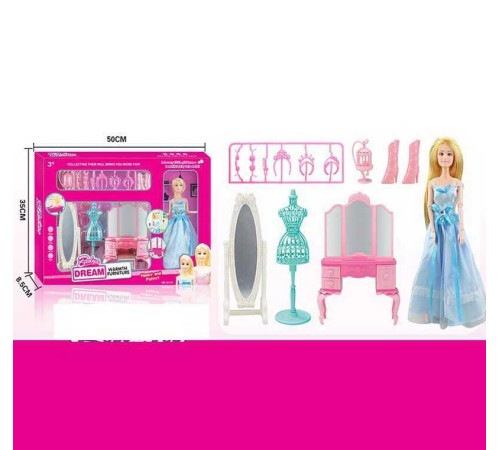 Лялька 131-31 (20) 30 см, шарнірні суглоби, аксесуари, меблі, в коробці