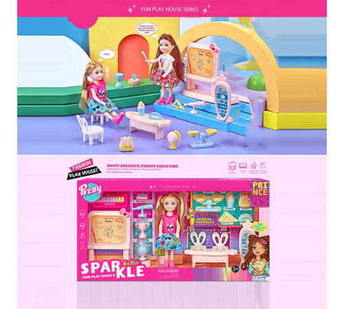 Лялька 7016 (32) 14 см, аксесуари, меблі, в коробці