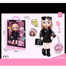 Лялька A 923 E (24/2) висота: 30 см, шарнірні суглоби, імітація скляних очей, аксесуари, гребінець, в коробці