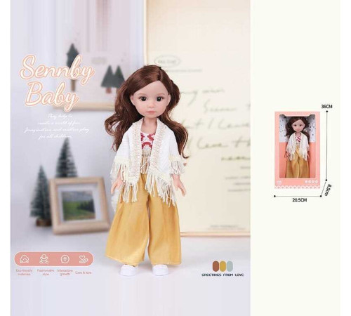 Лялька MN 339 (48) висота: 34 см, імітація скляних очей, взуття, в коробці – в наличии! Купите сейчас у KAZKOVA