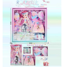 Лялька 8210 (36) висота: 28 см, шарнірні з’єднання, прошите волосся, знімний одяг, взуття, аксесуари, в коробці