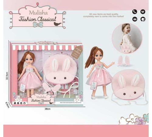 Лялька QJ 140 A (36/2) сумочка, шпильки, в коробці