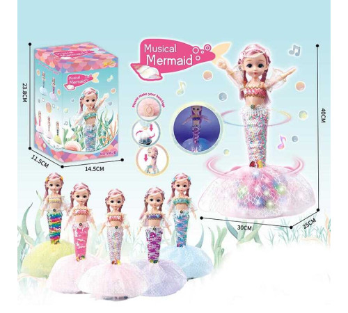 Лялька 5962 B (60/2) 5 видів, колесо вільного ходу, підсвічування, мелодія, в коробці, ВИДАЄТЬСЯ ТІЛЬКИ МІКС ВИДІВ