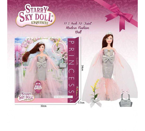 Лялька SK 026 D (48/2) висота 30 см, взуття, прикраса, аксесуар, в коробці