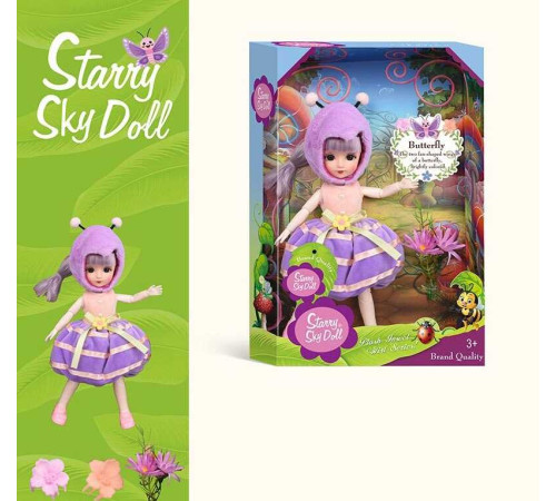 Лялька SK 047 C (64/2) "Метелик", висота 32 см, квіти, в коробці – в наличии! Купите сейчас у KAZKOVA