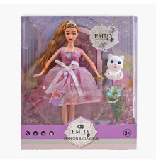 Лялька QJ 118 B (48/2) висота 30 см, вихованець, квіти, в коробці