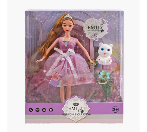 Лялька QJ 118 B (48/2) висота 30 см, вихованець, квіти, в коробці