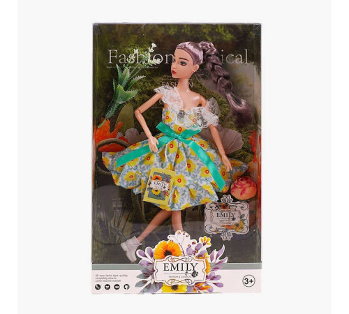 Лялька QJ 128 A (72/2) 30 см, знімне взуття, штучні квіти, в коробці