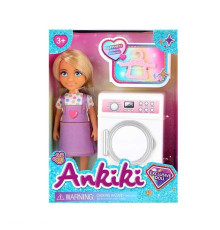 Лялька з аксесуарами 606035 (96) висота ляльки - 13 см, пральна машина, вішалка, в коробці