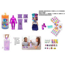 Лялька DK 153 (240/2) 15 см, лялька-сюрприз, аксесуари, взуття, наліпки, у тубі