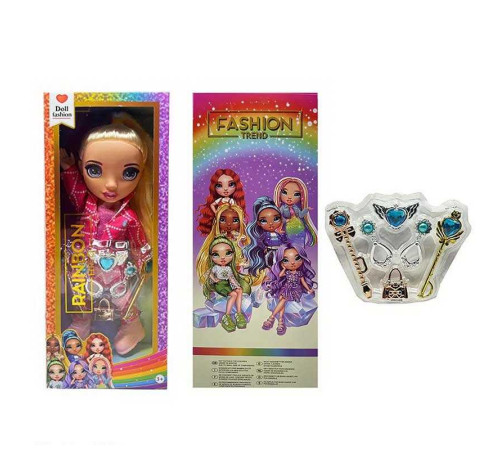 Лялька TK 2030 (72/2) висота 32см, підсвічування, пісня англійською, знімний одяг та взуття, 2 чарівні палички, сумочка, пара сережок, в коробці