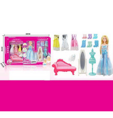 Лялька 131-32 (18) 30 см, шарнірні суглоби, аксесуари, меблі, в коробці