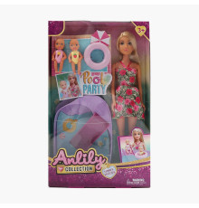 Лялька 616151 (36) висота - 31 см, гумова голова, 2 пупсики, аксесуари, в коробці