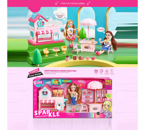 Лялька 7017 (24) 14 см, меблі, аксесуари, в коробці