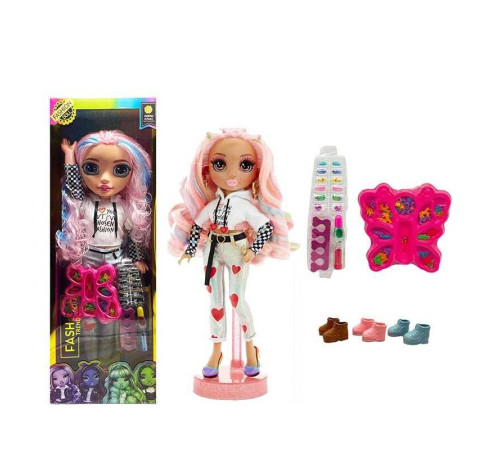 Лялька TK 2337 (24/2) висота 57см, рухливі кінцівки та голова, знімний одяг та взуття, накладні нігті, лак, розділювач для пальців, бальзам для губ, в коробці