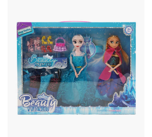 Набір ляльок MY 3208 Y2 (36/2) 2 ляльки, 27 см, шарнірні суглоби, аксесуари, знімний одяг, в коробці