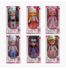 Лялька XD 62 A (120/2) висота - 27 см, музичний чіп, пісня англійською мовою, знімний одяг, знімне взуття, рухомі елементи, в коробці, ВИДАЄТЬСЯ МІКС ВИДІВ