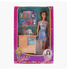 Лялька WG 248 (72/2) висота: 30см, знімний одяг, рухомі кінцівки, комод, аксесуари, в коробці