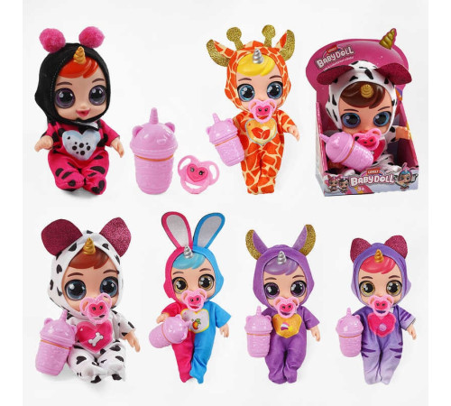 Лялька 214 (144/2) 6 видів, в коробці, гумова, висота 20 см, говорить, сміється, плаче, знімний одяг, рухливі кінцівки, пляшечка, пустушка, ВИДАЄТЬСЯ ТІЛЬКИ МІКС ВИДІВ
